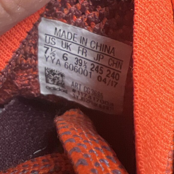 Stella McCartney X Adidas PureBoost 'Peach Rose' Womens Size 7.5 Running Shoes - Picture 11 of 11